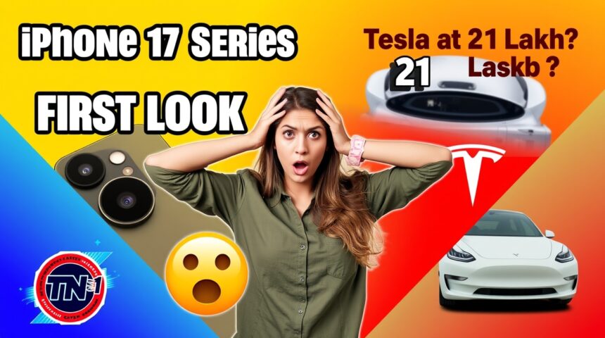 iPhone 17 design, Tesla India launch, Realme Ultra, Samsung Tri-Fold, Meta Project Water Warth, AI humanoid robot, electric car India, Realme gaming phone, 5G smartphone 2025, best budget smartphone